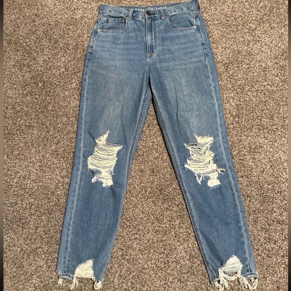 AE Distressed Blue Women's Jeans